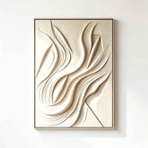 3D textured wall art, handmade relief painting Ethereal Dune Relief | 100% Handcrafted M#TX260004