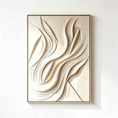 3D textured wall art, handmade relief painting Ethereal Dune Relief | 100% Handcrafted M#TX260004