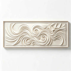 Deep Ocean Swirl Relief | Large Handmade 3D Textured Canvas Art for Modern Ho#TX260005