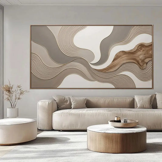 The Geometry of Calm: How Textured Art Reshapes Your Home’s Atmosphere