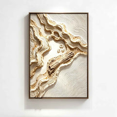 Arid Horizon | Handmade 3D Textured Desert Landscape Art, Large Abstract Gobi Relief for Contemporary Earthy Home Decor#TX26007