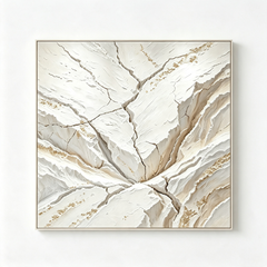 [Earth’s Fracture] Abstract Textured Relief Painting — Raw Nature Series | Glacial Rift | Contemporary Sculptural Wall Art